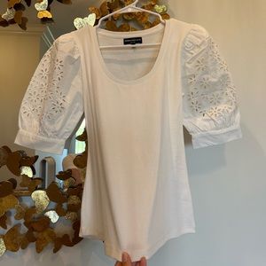 Generation Love white puff sleeve top